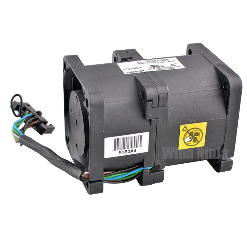 (2개)GFC0412DS-AM38 4cm X 40mm 축류 냉각 팬 DC12V 1.30A 40x40x56mm X3530 M4 서버 부품 번호와 호환 가능