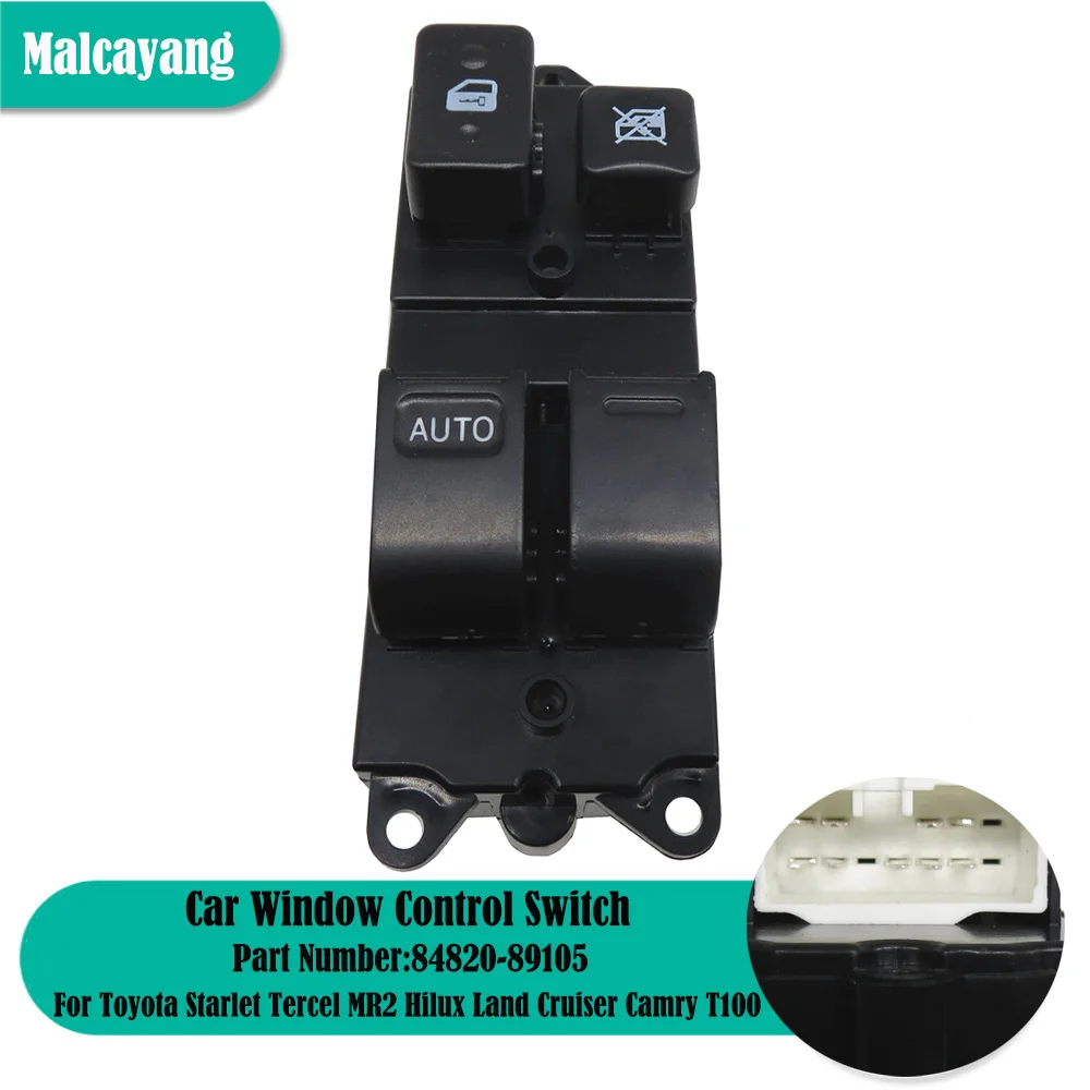 

84820-89105 84820-10070 84820-16060 для Toyota Starlet Tercel MR2 Hilux Land Cruiser Camry T100 переключатель управления стеклом