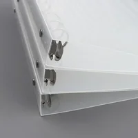 Creative transparent twill pp binder shell a6 a5 six-hole b5 nine-hole folder Notebook Loose Leaf Ring Binder Planner 4