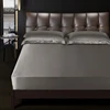Grade 6A Natural Mulberry Silk Fitted Sheet Four Corners With An Elastic Band Mattress Cover Solid Color Bed Sheet Fit Sheet 2