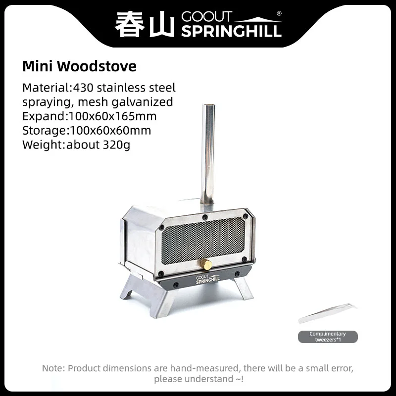 Goout Springhill Mini Woodstove Outdoor Camping Tour Incense