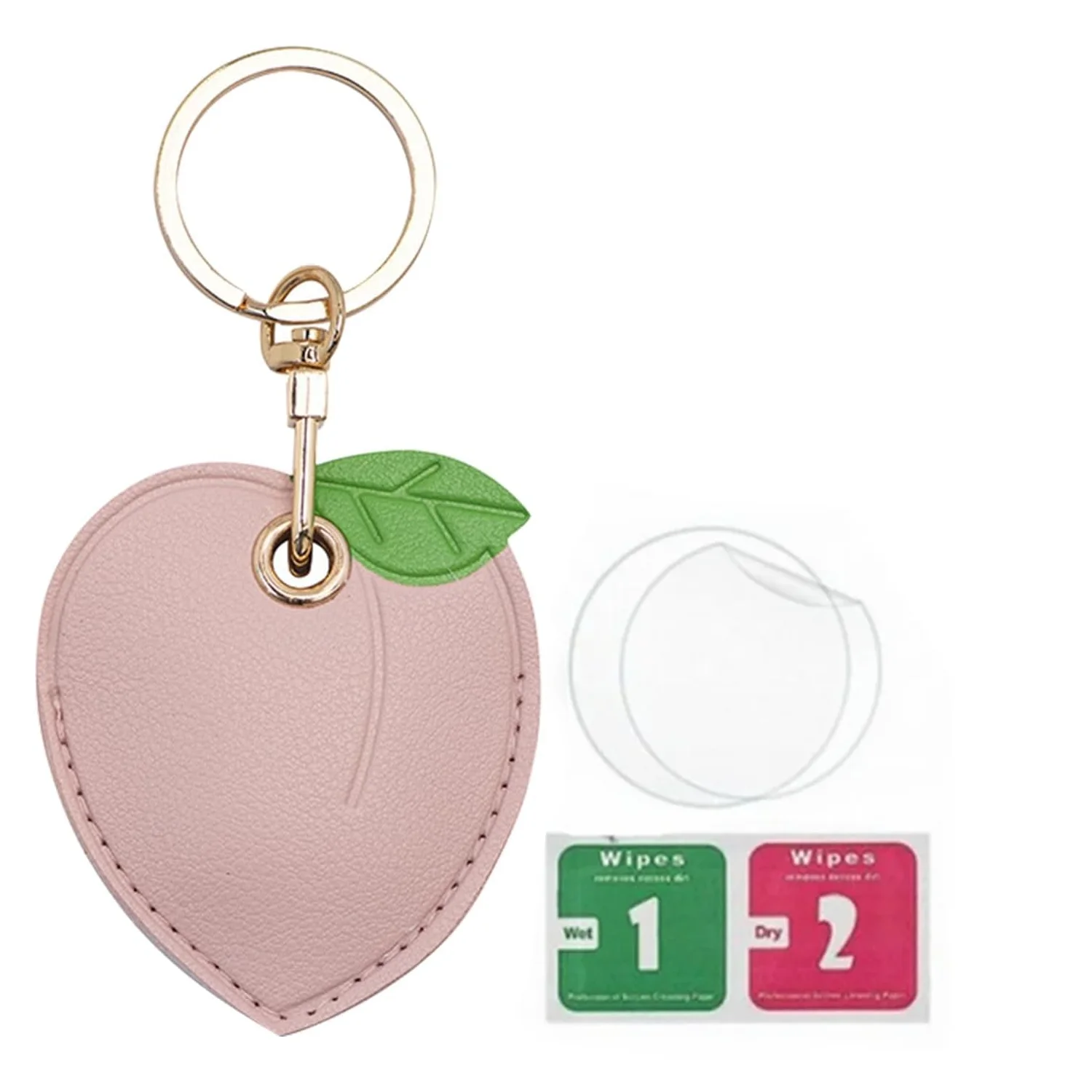 Premium Leather Keychain with Braided Rope - Protective Cover and Anti-Scratch Design