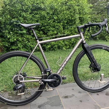 Raw Polished Titanium Tube Ultra Light Water Bottle Cage With Free M5 Ti Bolts bike bottle holder 5