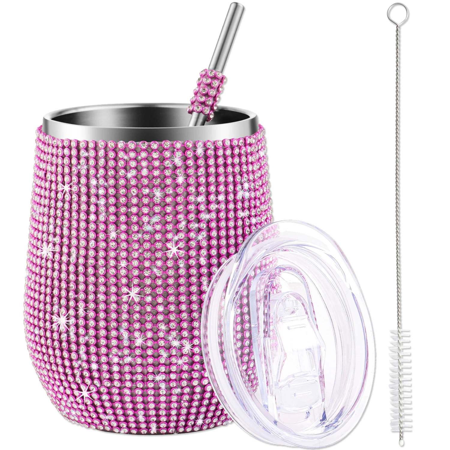 Tumbler Cup Beer Stainless Steel Cup 12oz Stainless Steel Wine With Sealed Lid Vacuum Thermo For Champagne Party