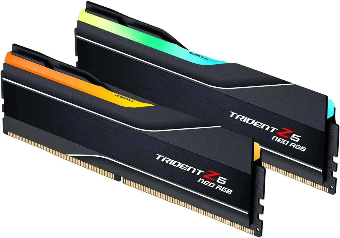 G.skill trident z5ネオrgbシリーズ (amd expo) 64gb (2x32gb) ram 288ピンsdram ddr5  6000mhzデュアルチャネルデスクトップメモリ