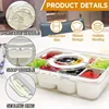 8 Grid Divided Serving Tray Snack Platters Organizer with Lid Handle Snack Fruits Food Box Fresh-keeping Kitchen Accessories New 5