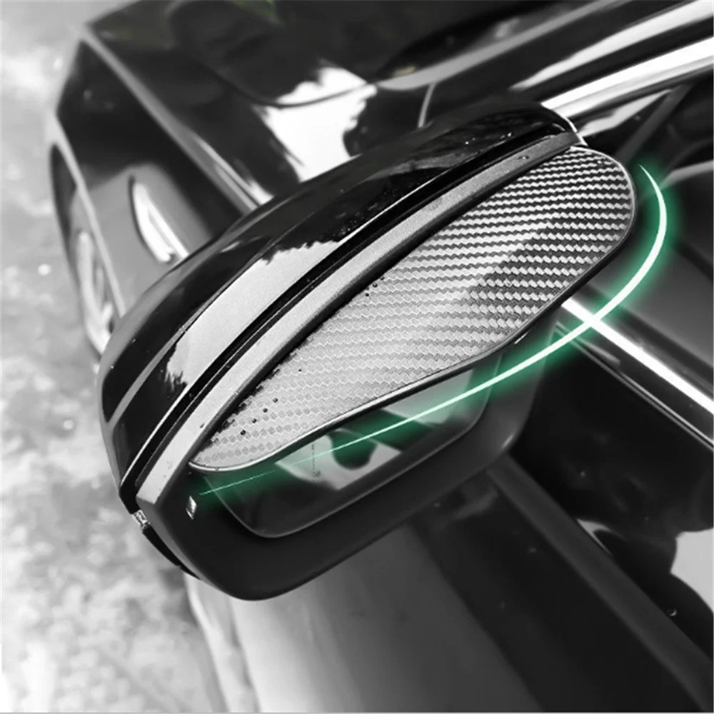 Car rearview mirror rain eyebrow shield for Volkswagen VW TIGUAN PASSAT B5 B6 B7 B8 JETTA MK5 MK6 GOLF 5 6 7 GTI rearview mirror rain eyebrow