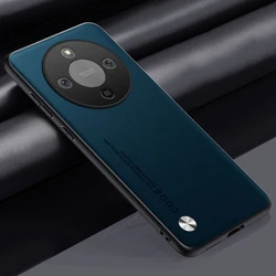 Premium PU Leather Silicone Protective Phone Case - Compatible with Honor Magic 8 Lite 5G for Honor X9D (Green)