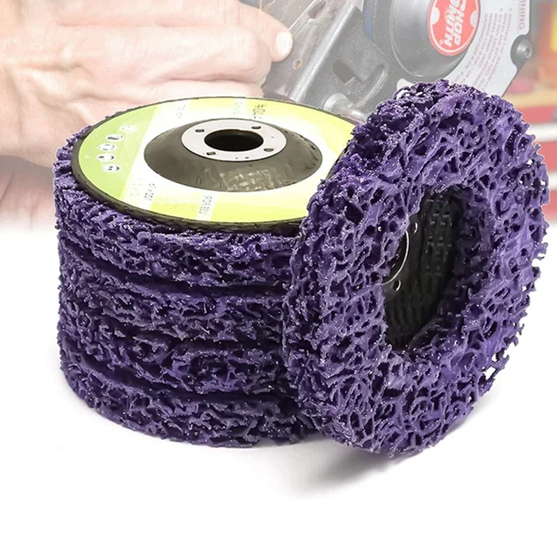 1Pcs 100/115/125mm Coral Disc Poly Strip Disc Grinder Strip Abrasive Wheel Paint Rust Removal Clean For Angle Grinder