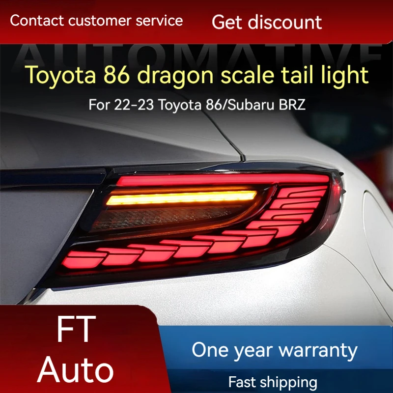 

Car lights for 22-23 Toyota GR86 taillight assembly Subaru BRZ modified LED running lights flowing steering