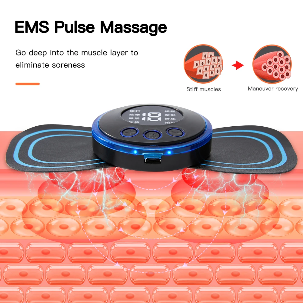 Pendant Neck Massager Ems Tens Micro Current Pulse Massage For Neck Arm Leg  Shoulder Massager Warmer Relaxation Pain Relief - Neck Massage Instrument -  AliExpress