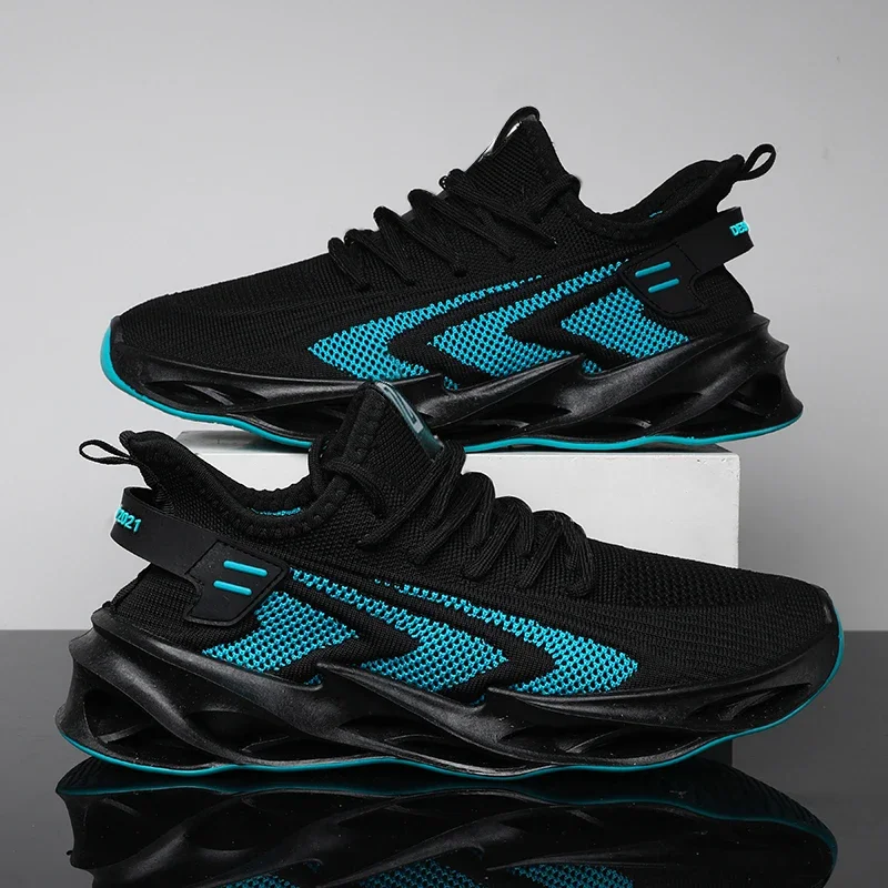 Jogging Mesh Breathable Thick-Soled Men's Sports Shoes