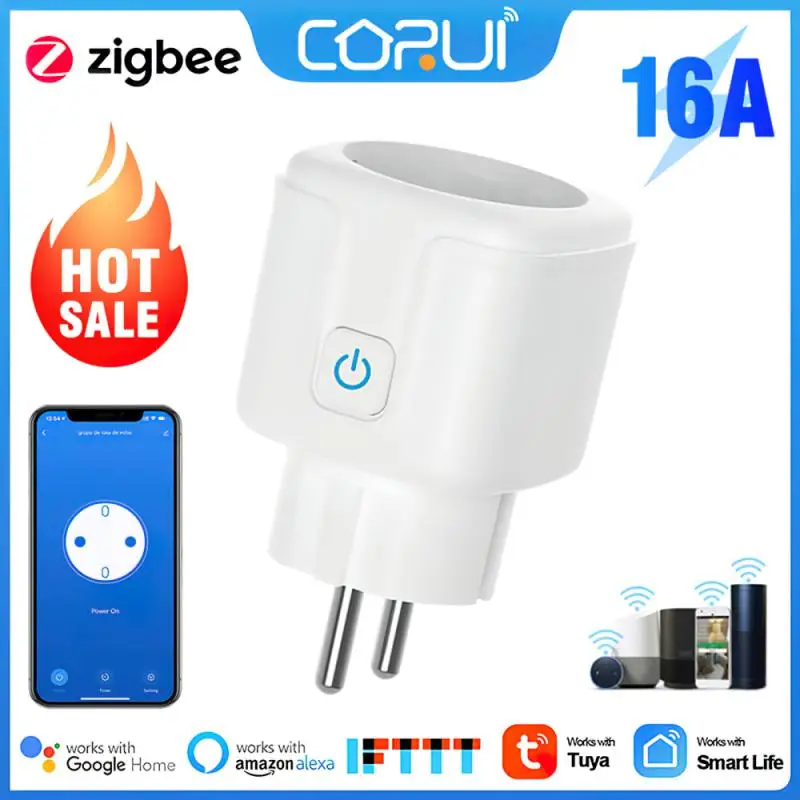 CORUI Vesync WiFi Smart Socket 16A 20A EU Smart Plug With Power