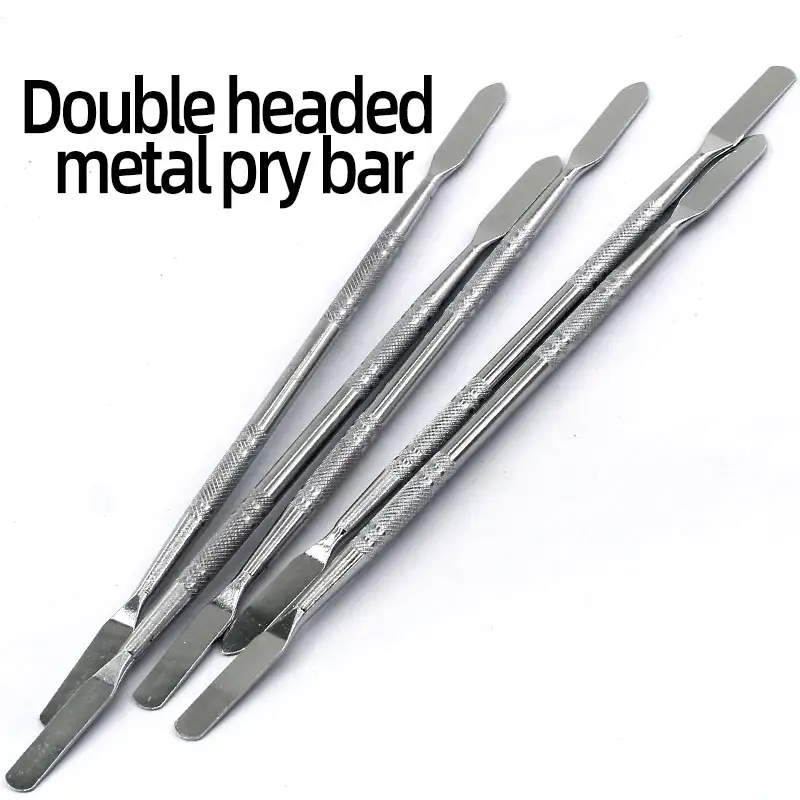 Double-Ended Stainless Steel Metal Spudger Pry Bar - Electronics Opening Repair Tool image 1