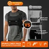 Adjustable Sport Running Chest Bag Running Vest Bag Reflective Front Chest Pack with Phone Holder Breathable Cycling Vest Bag 3