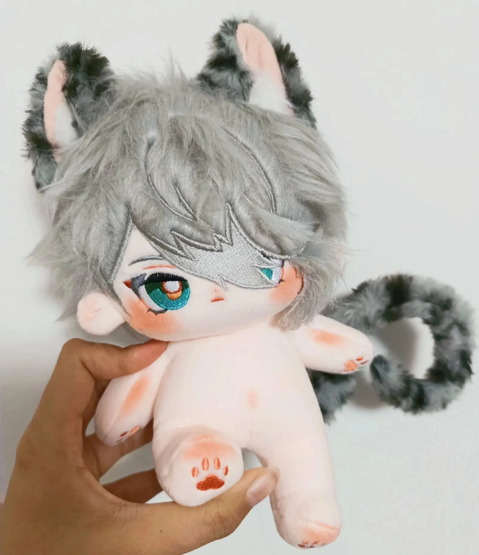 

In Stock 20cm Genshin Impact Al Haitham Dolls Comic Dress Up Doll Cushions Pillows Fans Gift Plush Naked Doll With Tail