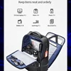 BOPAI Business 15.6 inch Laptop Computer Backpack  USB Charging Multi-Functional Large Capacity Travel Rucksack Anti Theft Black 5