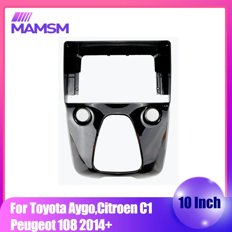 

10,1 дюймовая Автомобильная радиопанель для Toyota Aygo/Peugeot 108/Citroen C1 2014 + DVD стерео рамка Адаптер для установки приборной панели