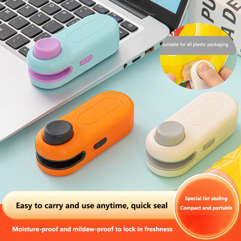 Snack Sealing Machine Mini Plastic Sealing Machine Packaging Household Plastic Bags Food Preservation Vacuum Sealing Machine 1