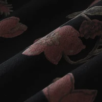 Chemise décontractée à imprimé Floral pour hommes, en coton, ample, à manches longues, en Denim Rose, à la mode, nouvelle collection automne 2025 3