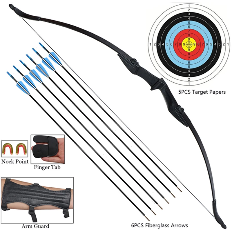 

Toparchery Archery Bow Take-down Bow Recurve Bow And Arrow Set Left Hand/Right Hand Bow For Outdoor Shooting Hunting Accessories