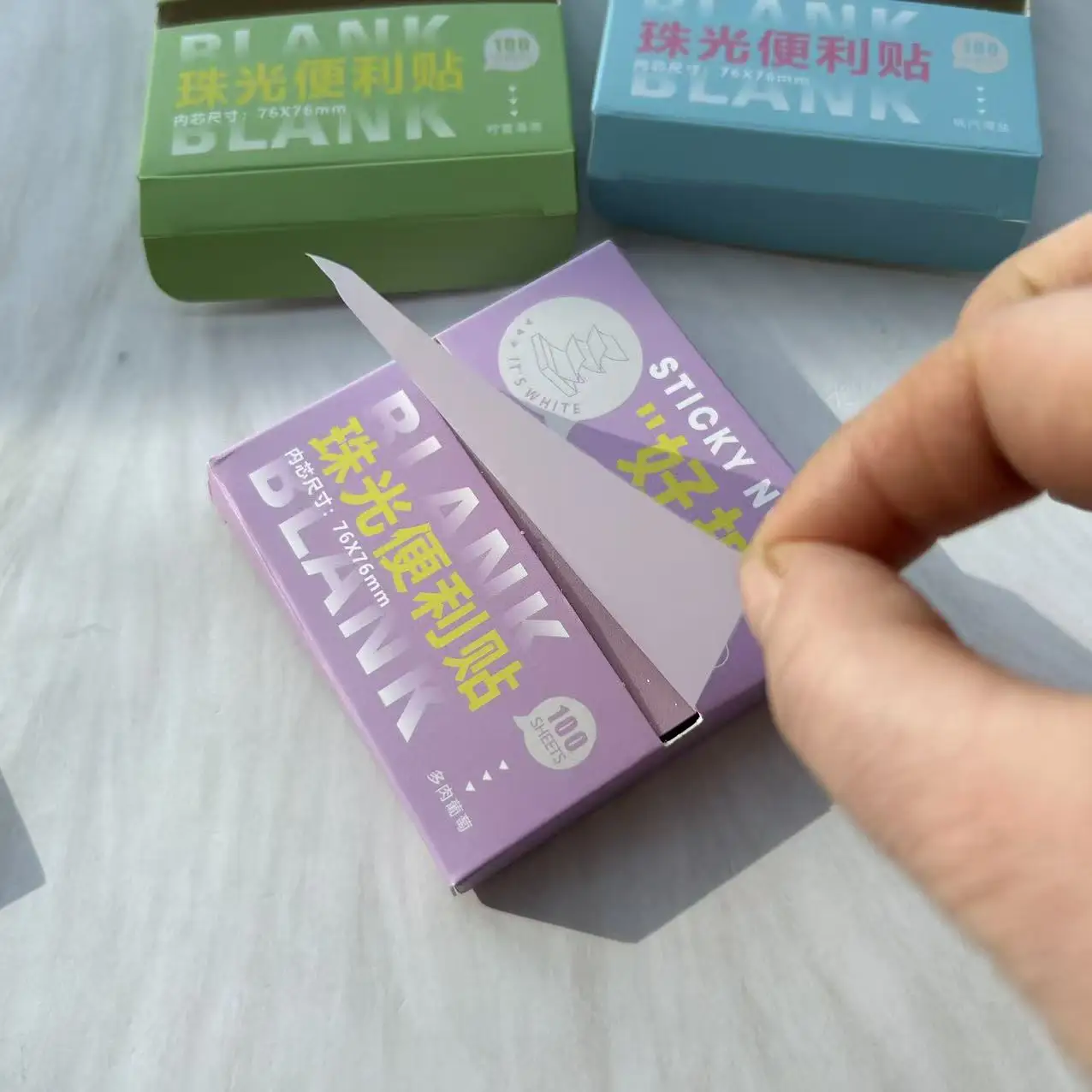 Writable Sticky Tabs - 4 Packs (400 Sheets) Translucent Page Markers and Annotation Index Notes