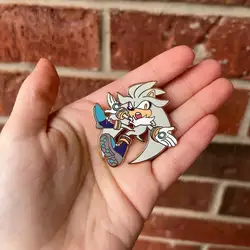Limited Edition Silver the Hedgehog Collector's Enamel Pin (ROSE GOLD COLOR)