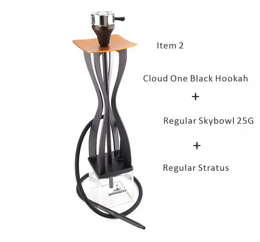Shishabucks Cloud One Hookah Anodized Aluminum Shisha Multi-hose