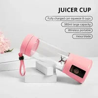 Mini presse-agrumes électrique Portable, chargeur USB, pour Smoothie, Milkshake, automatique, frais, citron, mélangeur de cuisine, tasse de fruits 3