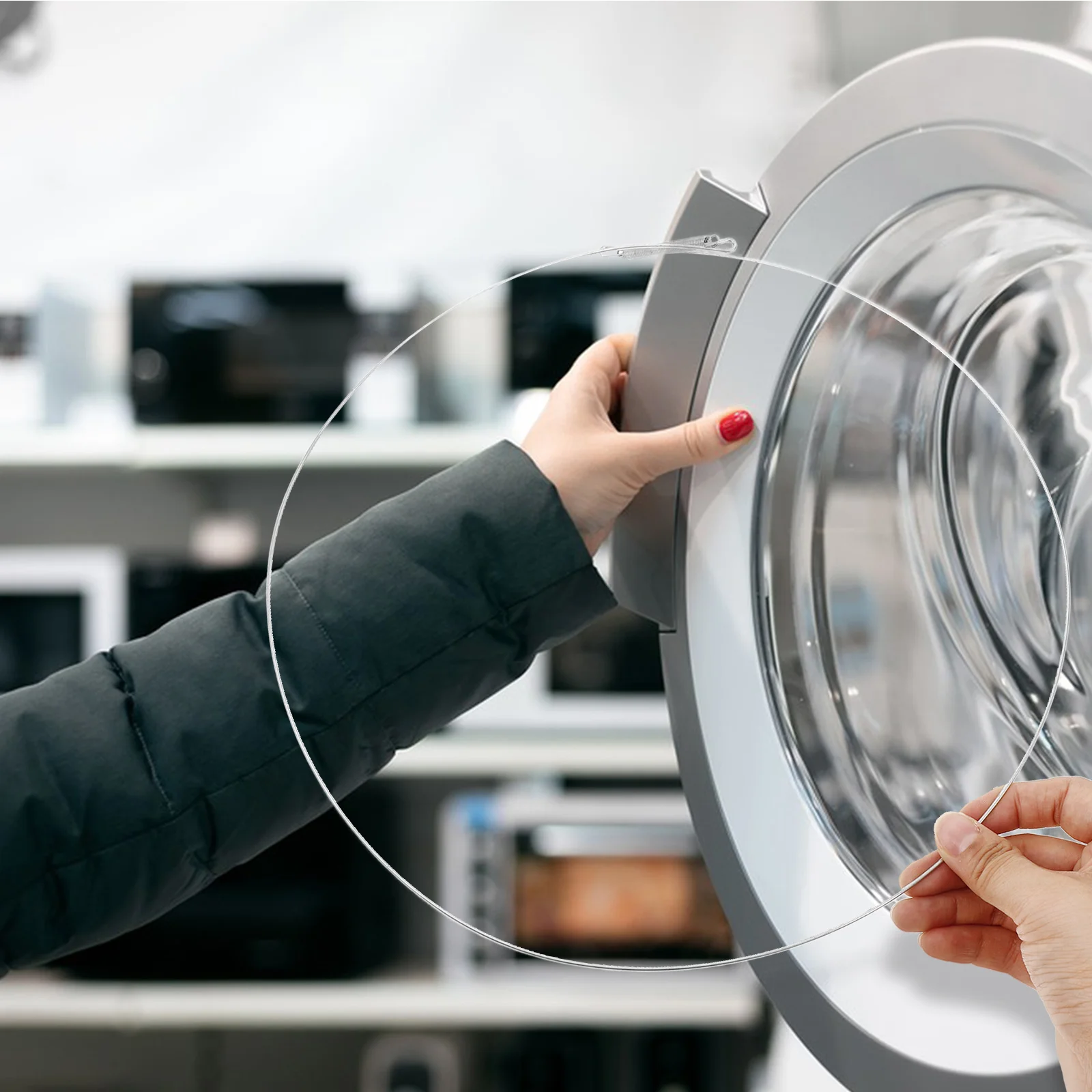 Washing Machine Seal Door Clamp Replacement Stainless Steel Boot Spring Washer Sealing Metal Accessory
