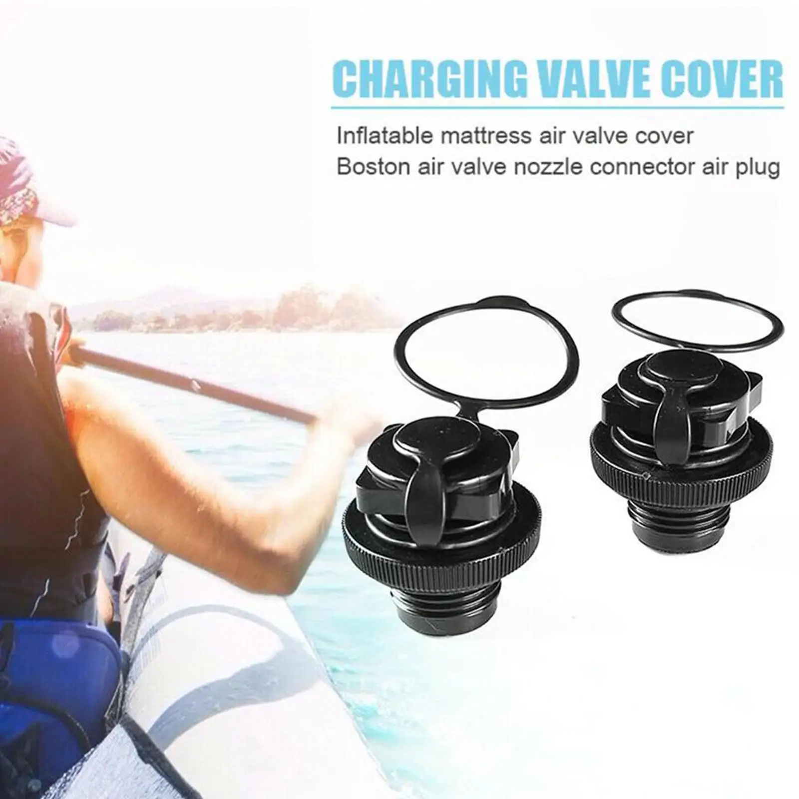 

Kayak Air Valve Cover Canoe Outer Diameter 22MM/0.8" Strong Anti-corrosion Durable One-way Inflation Valve For Inflatable B F6L0