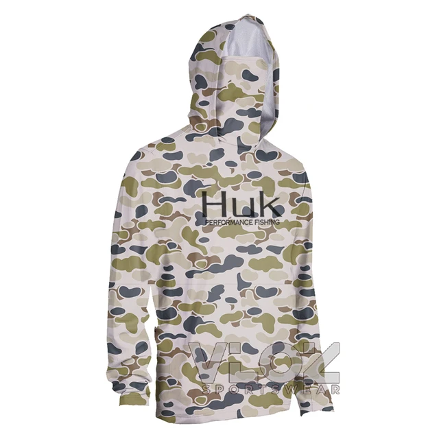 HUK Fishing Hoodie Fishing Shirt Long Sleeve Quick Dry Sweatshirt