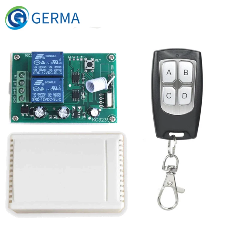 GERMA 433MHz 4CH Button EV1527 Code Remote Control Switch RF ...