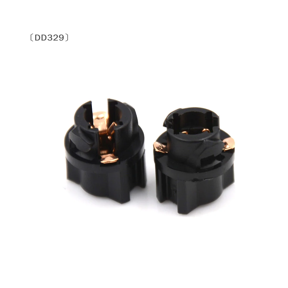 〔DD329〕 10Pcs T5 Socket Twist Lock Instrument Panel Cluster Plug Dash Light Bulb