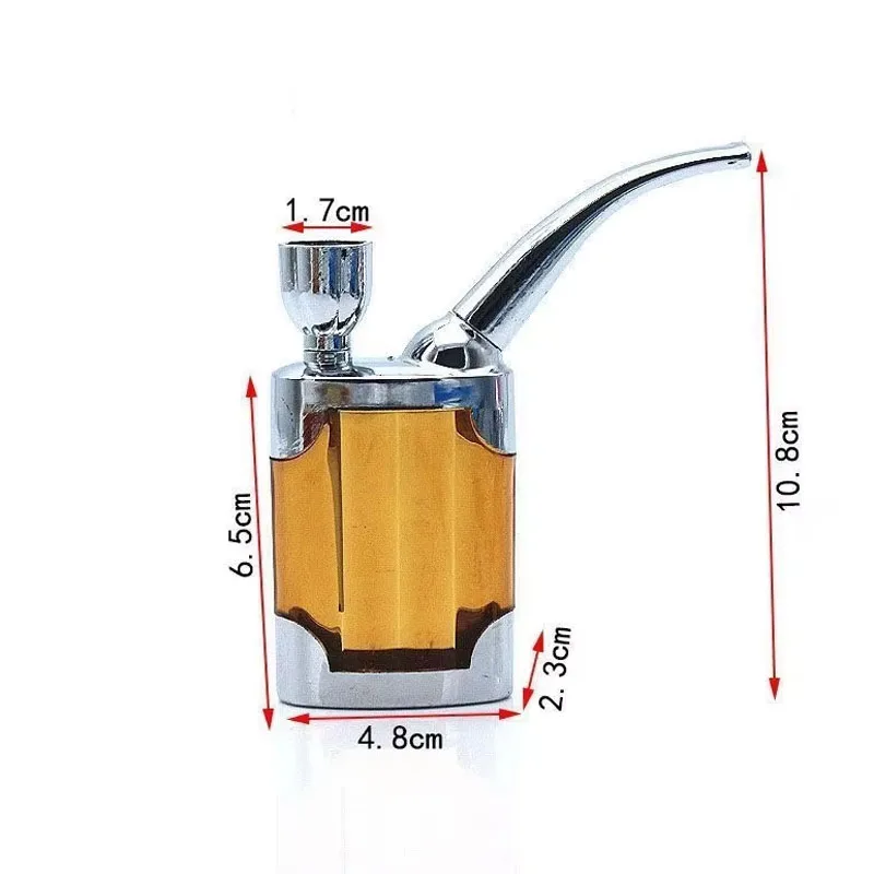 Portable Classic Water Smoking Pipe Reduce Tar Acrylic For 8mm Tabacco Washable Cigarette filter Holder Smoke Gift of Health smoking pipe filters