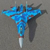 6 CH FlyFans Flanker Camo SU-27 Twin 64mm RC EDF Jet PNP Version Plane Model 1