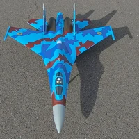 6 CH FlyFans Flanker Camo SU-27 Twin 64mm RC EDF Jet PNP Version Plane Model 1
