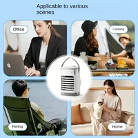 Mini climatiseur portable avec ventilateur de refroidissement à 4 vitesses, humidificateur et télécommande – Alimenté par USB, adapté à la maison et au bureau 6