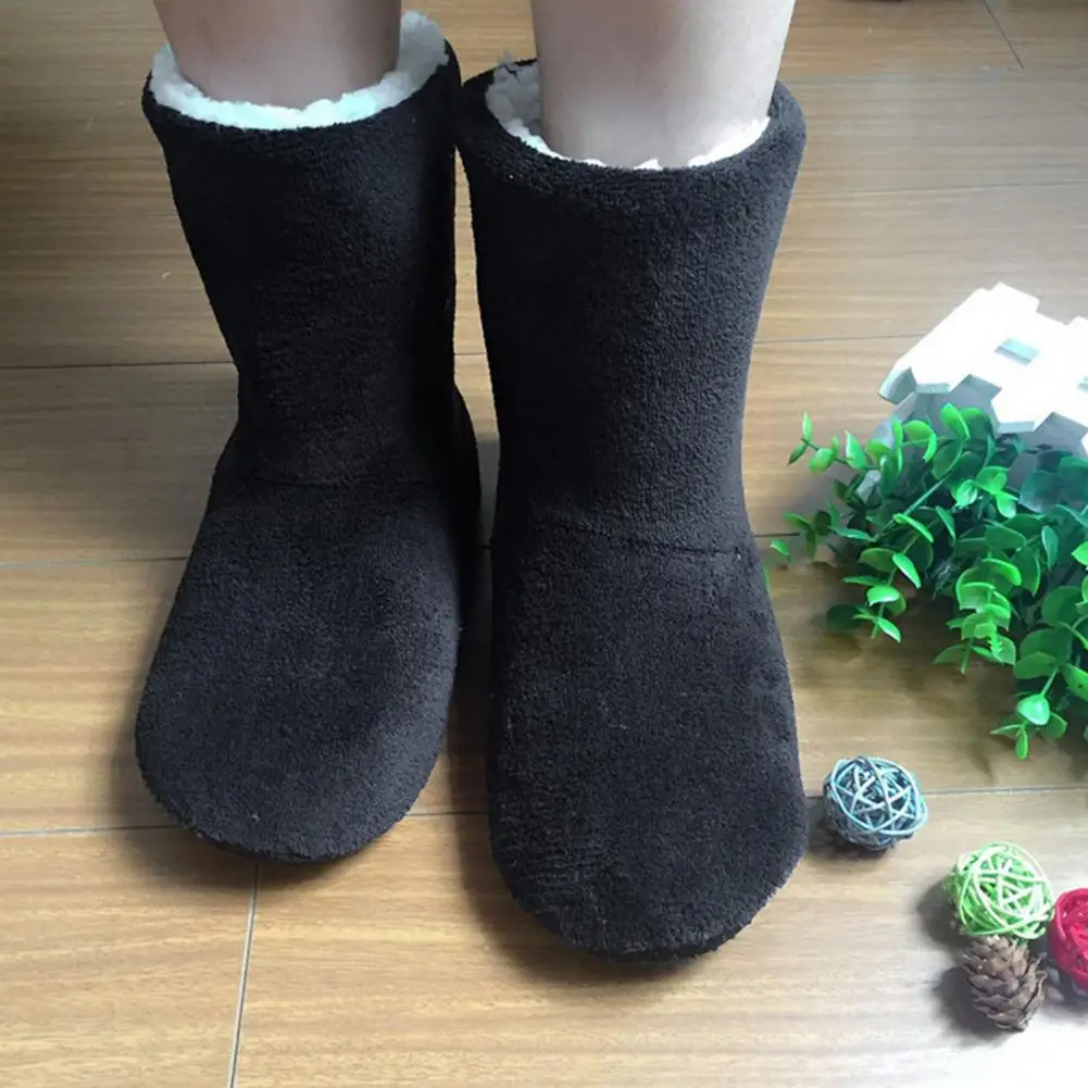 

1 Pair Lightweight Boot Socks Thickened Cozy Floor Boot Socks Windproof Winter Adults Unisex Home Shoes Socks