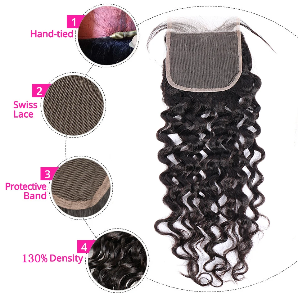13x4 Lace Frontal & 4&times;4 Closure Brazilian Remy Human Hair for Black Women