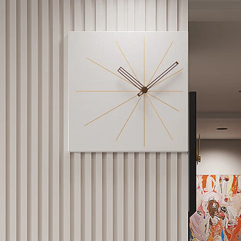 Description Picture 3 of itemLuxury Wall Clocks Elegant Nordic Interior Wall Adhesive Watch Unique Luminous Clocks Noiseless Living Room Clock Decoration