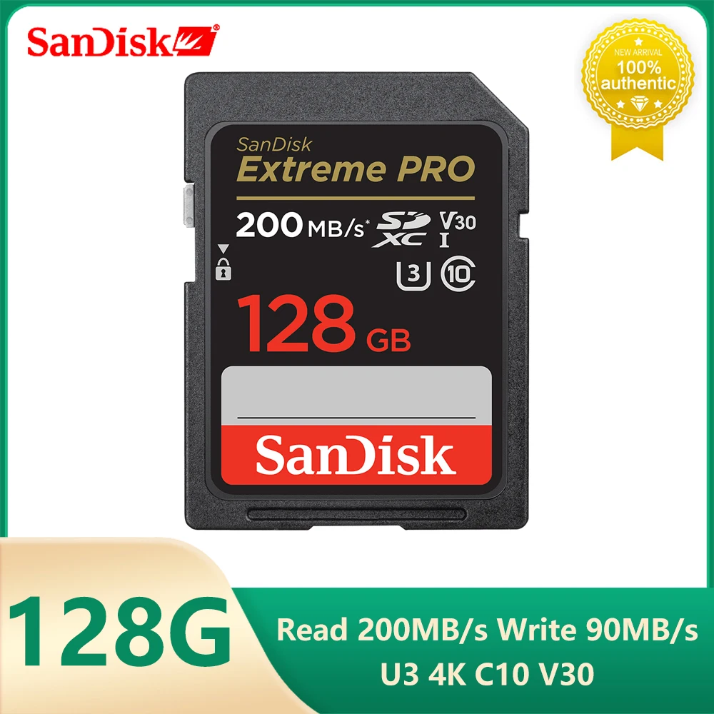 SanDisk ͽƮ  SD ī, SDXC 64g, 128g, 256g, ִ 200 MB/s, UHS-I Ŭ 10 SDHC 32g, ִ 95 MB/s ޸ ī, SLR ī޶ 4K
