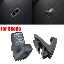  Car Rear Seat Isofix Luggage Compartment Hook Baggage Organizer Holder For Skoda Kamiq Karoq Kodiaq Octavia Rapid Scala Superb 