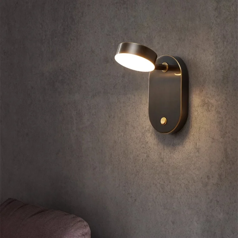 Modern Led Wall Lamp Bathroom Lamps Mirror Golden Stair Wall Night Light For Bedroom Bedside sconce Interior Wall Lights