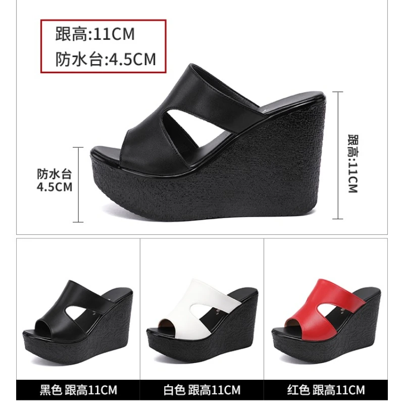 women sandals women high heels wedge sandals Women's Wedge Slippers Summer Sexy High Heel Outer Slippers Fashion Open Toe Beach Shoes Women