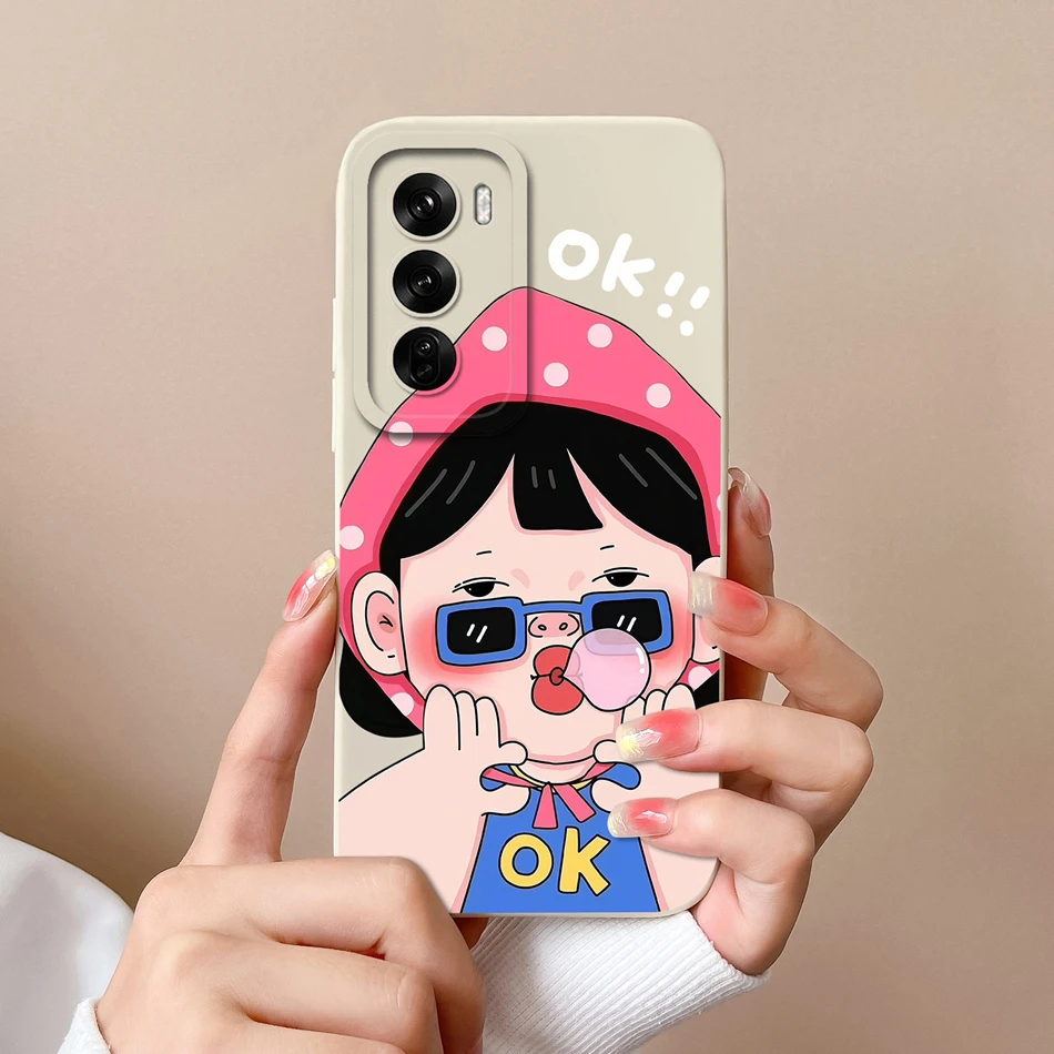 Tulips Cute Cat Soft Silicone Phone Case with Camera Protector