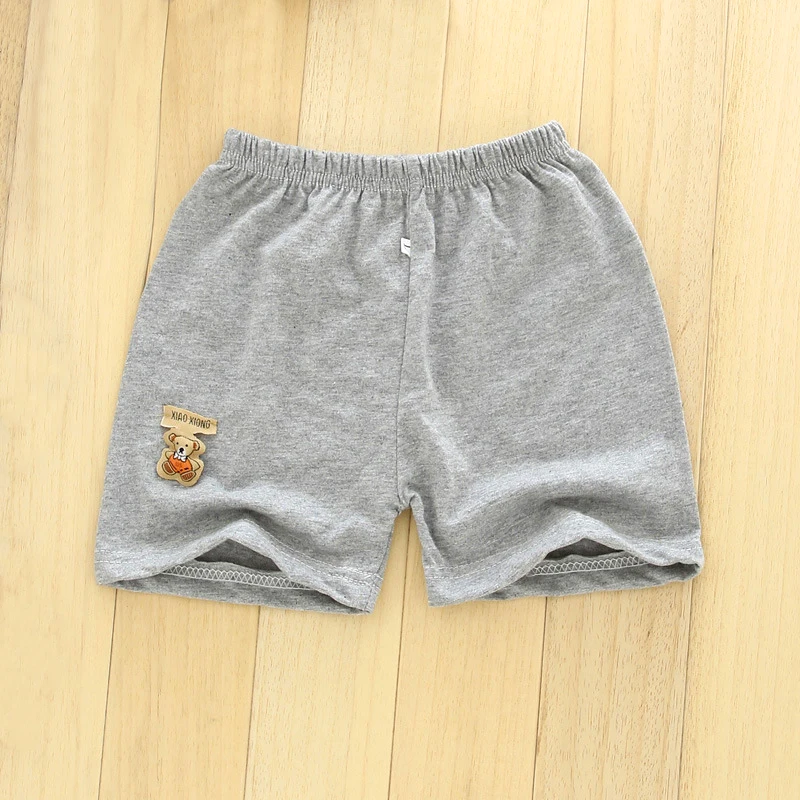 Summer Children Beach Shorts Cotton Solid Elastic Waist Shorts For Boys Girls Fashion Toddler Kids Sports Pants LJMOFA 1-6T D305 kids shorts