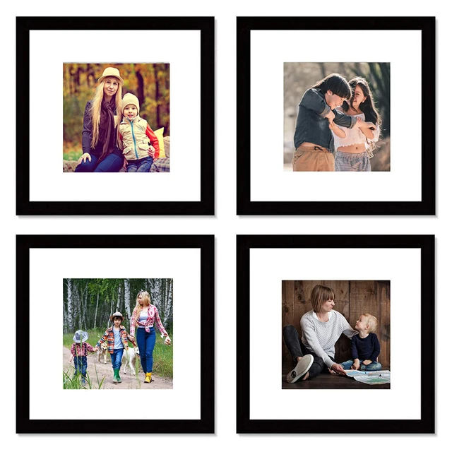 11 Pièces/ensemble Naturel Bois Cadres Photo Décoration Murale, Cadre Photo  Mural Avec Plexiglas Classique Cadre En Bois Pour Accrocher Au Mur - Cadre  - AliExpress