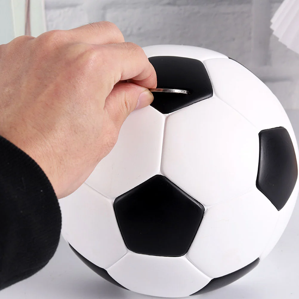 Kids Piggy Bank Shatterproof Football Decorate Saving Coin Animal for Adults Decorations
