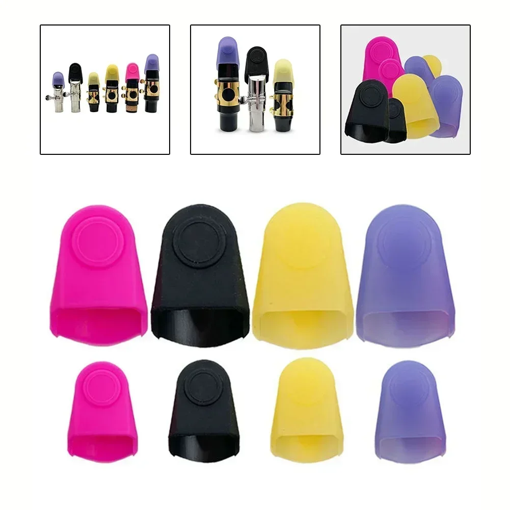 Saxophone Mouthpiece Cap Rubber Clarinet Mouthpiece Protective Cap Head For Alto Tenor Soprano Sax Saxophone Accessories saxophone parts accessories